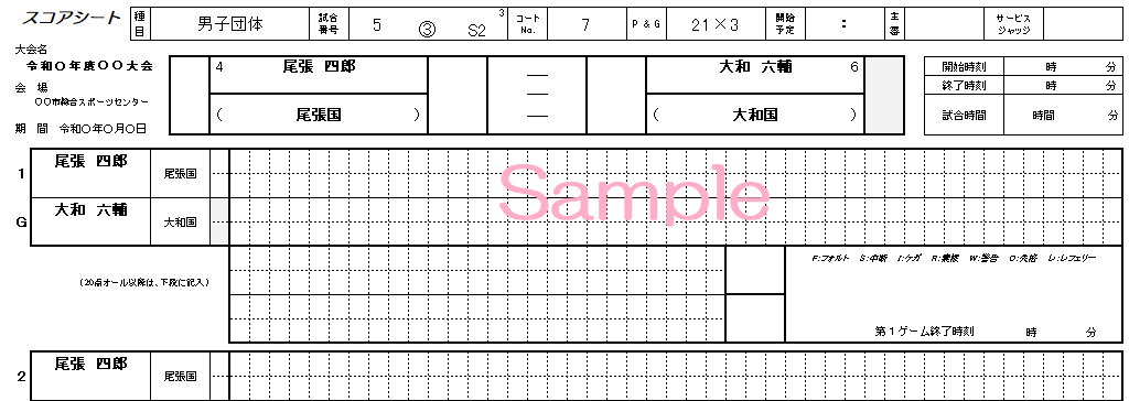 バドミントン版